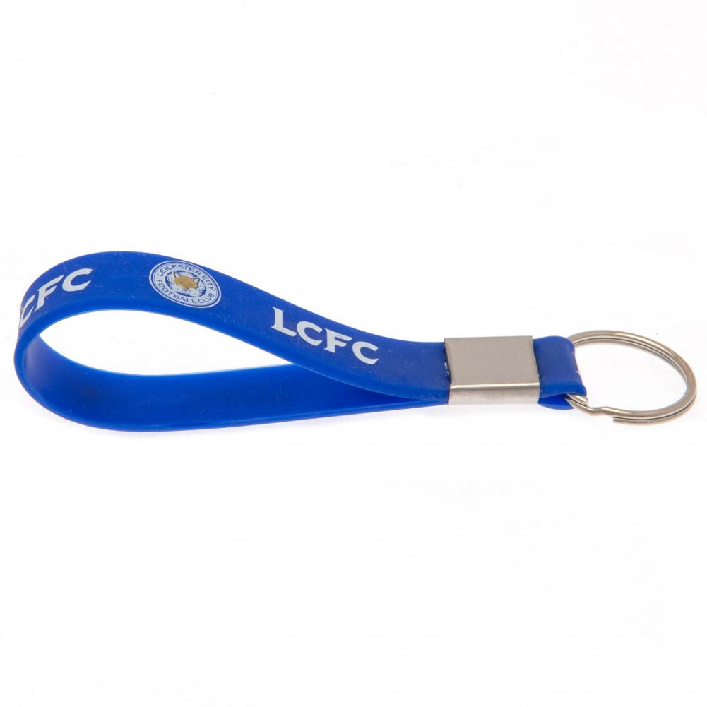 Leicester City FC - Silicone Keyri - keyrings - Approx 10cm x 1.5cm -