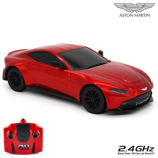 Aston Martin - Vantage Radio Controlled Car 1:24 Scale Red - New Toys