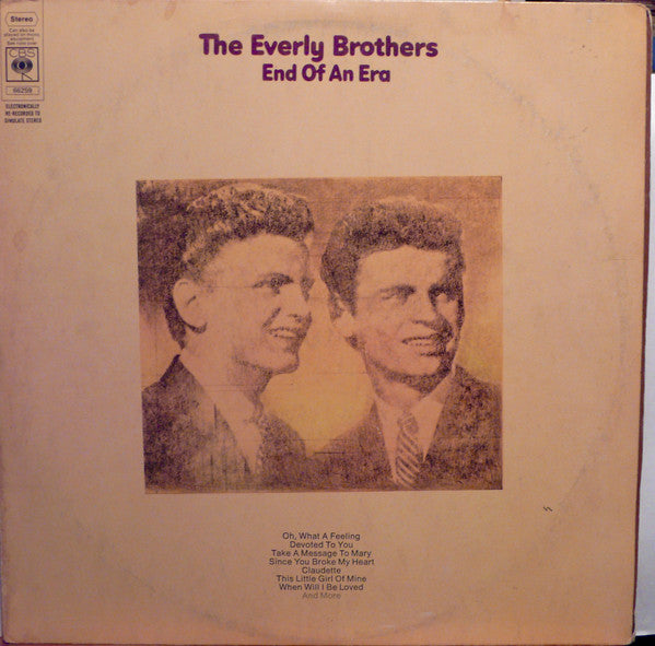Everly Brothers - End Of An Era - Used Vinyl Record