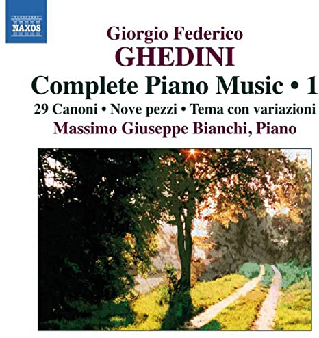 MASSIMO BIANCHI - GHEDINI:PIANO MUSIC VOL.1 - CD