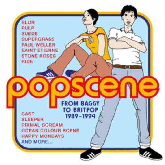 VARIOUS ARTISTS - POPSCENE: FROM BAGGY TO BRITPOP 1989-1994 - 4CD CLAMSH