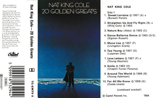 Nat King Cole - 20 Golden Greats - Used Cassette
