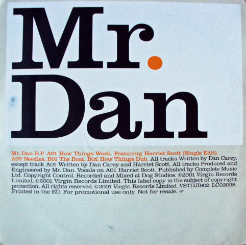 Mr. Dan - EP - Used Vinyl Record 12"