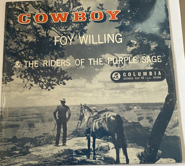 Foy Willing & The Ri - Cowboy - Used Vinyl Record 7"