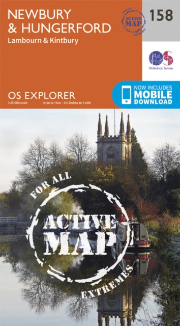 Ordnance Survey - Newbury and Hungerford : 158 - New Sheet map