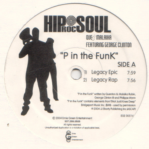 Que & Malaika - P In The Funk - Used Vinyl Record 12"