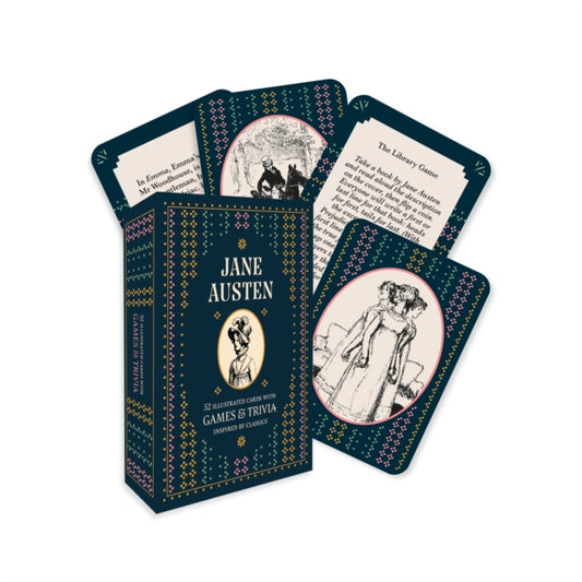Jane Austen - A Card and Trivia Game : 52 illustrated cards with games