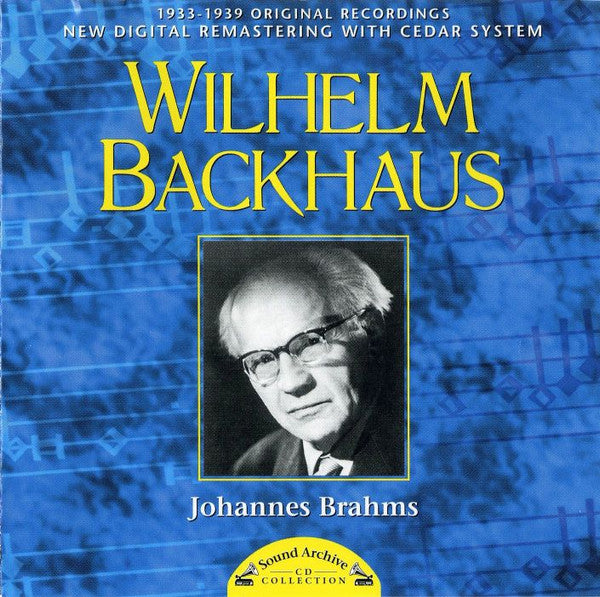 Wilhelm Backhaus - 1933-1939 Original Recordings - - Used CD