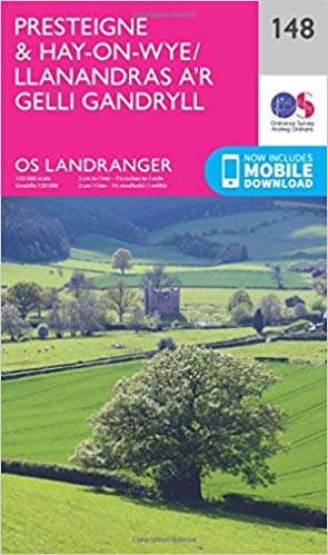 Ordnance Survey - Presteigne & Hay-on-Wye / Llanandras A&#39;r Gelli G