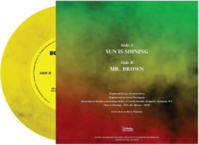 MARLEY - SUN IS SHINING (YELLOW MARBLE) - Vinyl Record 7
