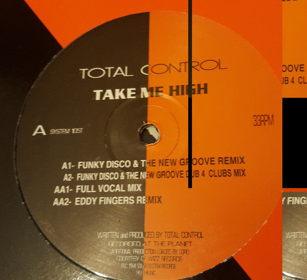 Total Control - Take Me High - Used Vinyl Record 12"