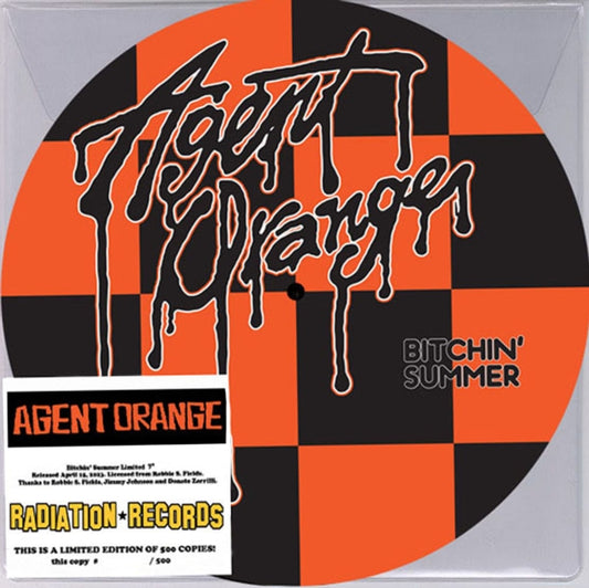 AGENT ORANGE - Bitchin Summer (Picture Disc) - New Vinyl Record 7
