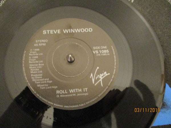 Steve Winwood - Roll With It - Used Vinyl Record 7"