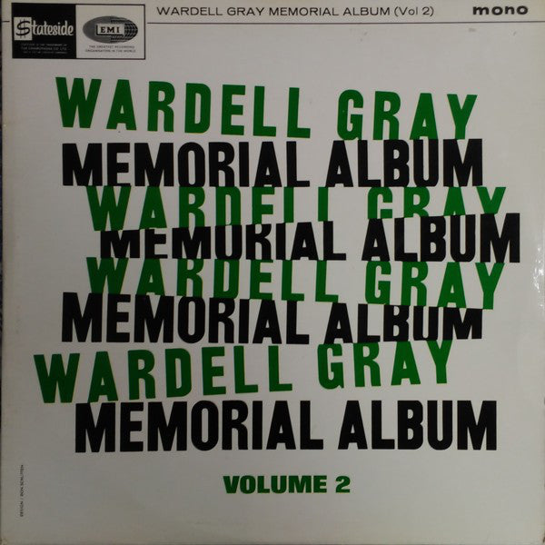 Wardell Gray - Memorial Album Volume 2 - Used Vinyl Record