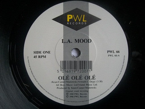 L.A. Mood - Ole Ole Ole - Used Vinyl Record 7"