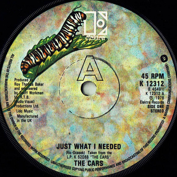 Cars - Just What I Needed - Used Vinyl Record 7"