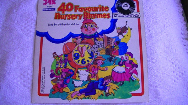 Children Aged 7-12 - 40 Favourite Nursery Rhymes - Used Vinyl Record