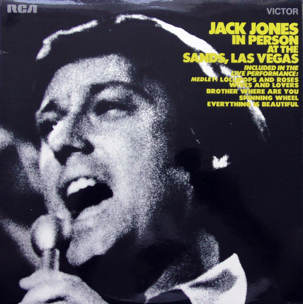 Jack Jones - In Person At The Sands, Las Vegas - Used Vinyl Record