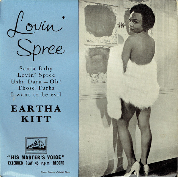 Eartha Kitt - Lovin' Spree - Used Vinyl Record 7"