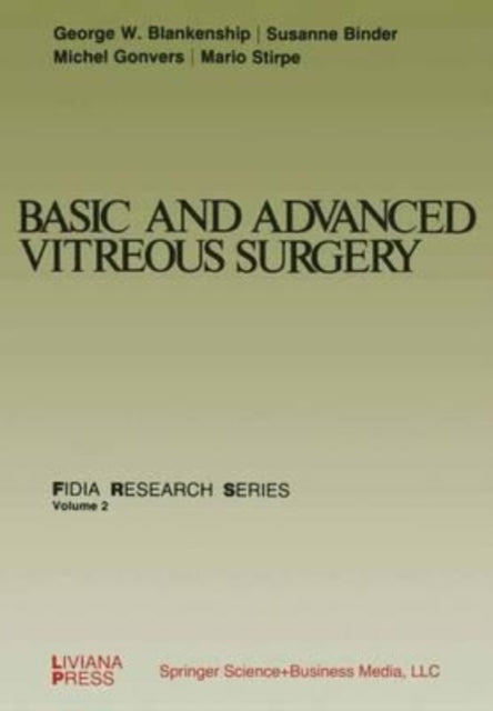 Blankenship - Basic and Advanced Vitreous Surgery - New paperback or s