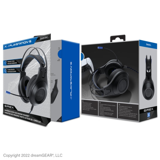 BIONIK - Sirex Gaming Headset For Playstation 5 & Playstation 4 - Head
