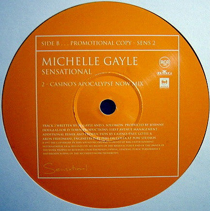 Michelle Gayle - Sensational - Used Vinyl Record 12"