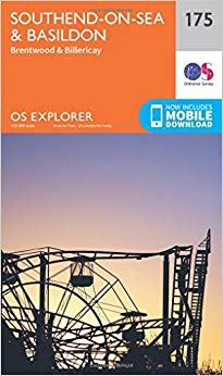 Ordnance Survey - Southend-On-Sea & Basildon : 175 - New Sheet map