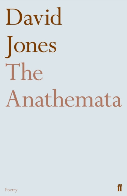 David Jones - Anathemata - Paperback