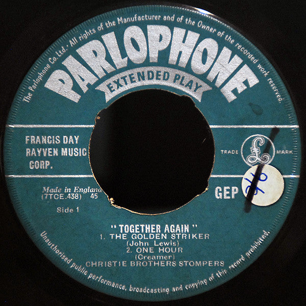 Christie Brothers St - Together Again - Used Vinyl Record 7"