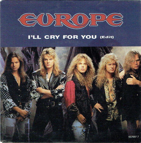 Europe - I'll Cry For You (Edit) - Used Vinyl Record 7"