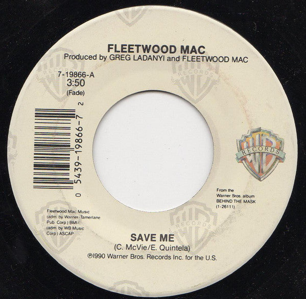 Fleetwood Mac - Save Me - Used Vinyl Record 7"