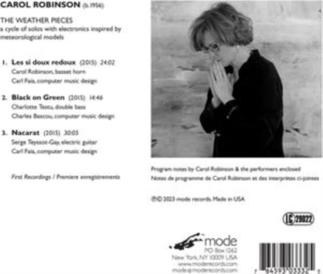 ROBINSON/TESTU/TEYSS - ROBINSON - THE WEATHER PIECES - CD