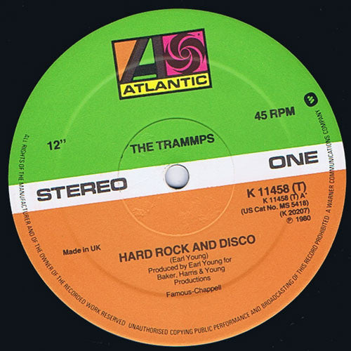 Trammps - Hard Rock And Disco - Used Vinyl Record 12"