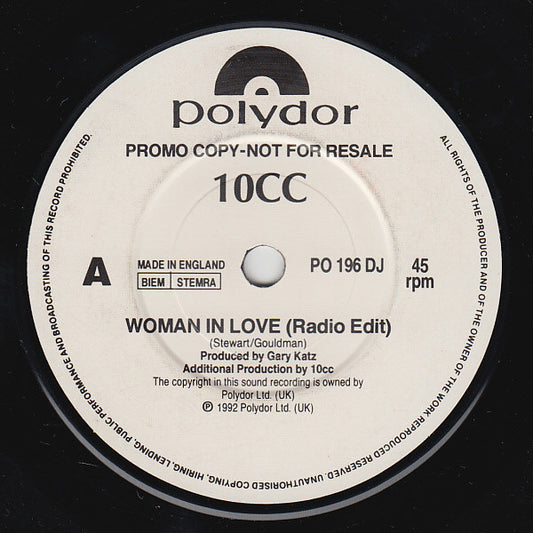 10cc - Woman In Love - Used Vinyl Record 7"