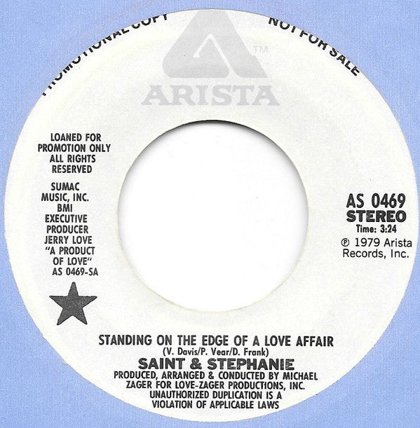 Roger St. Kenerly - Standing On The Edge Of A Love Affair - U