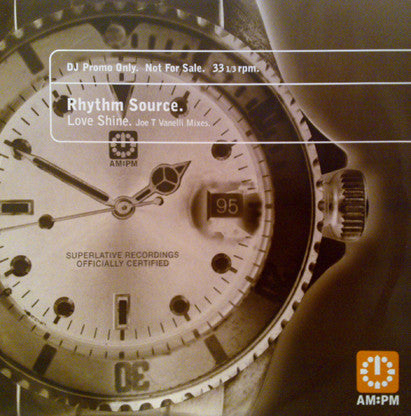 Rhythm Source - Love Shine (Joe T Vanelli Mixes) - Used Vinyl