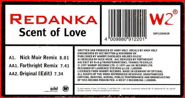 Redanka - Scent Of Love - Used Vinyl Record 12"