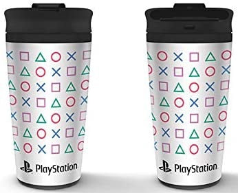 Playstation (Shapes) Metal Travel Mug / Merchandise - Merch