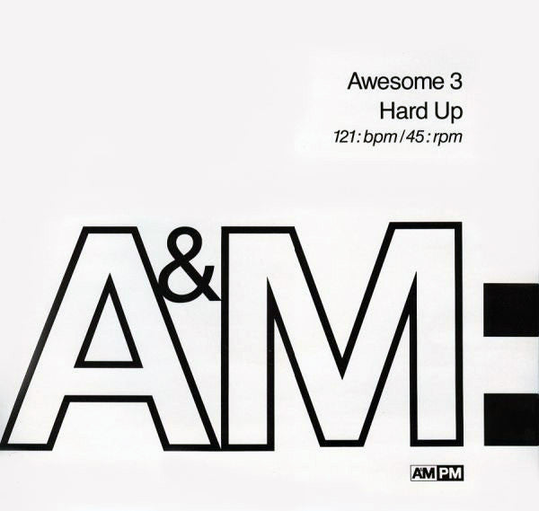 Awesome 3 - Hard Up - Used Vinyl Record 7"