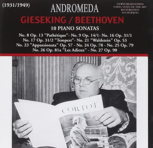 GIESEKING  (RECORDIN - TEN PIANO SONATAS NO. 8 9 16 1 - CD