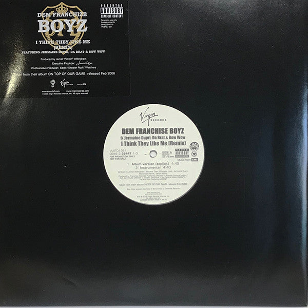 Dem Franchize Boyz - I Think They Like Me (Remix) - Used Viny