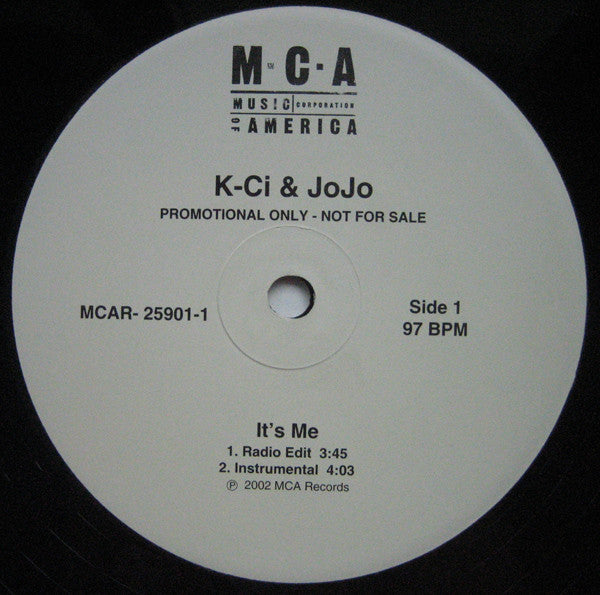 K-Ci & JoJo - It's Me - Used Vinyl Record 12"