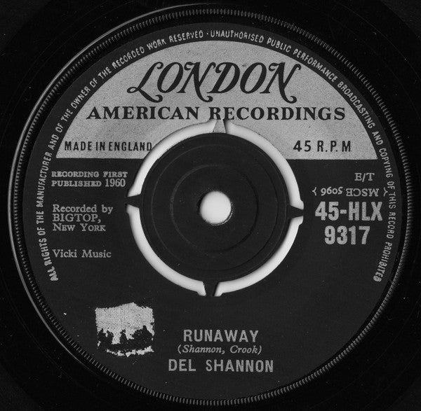 Del Shannon - Runaway - Used Vinyl Record 7"