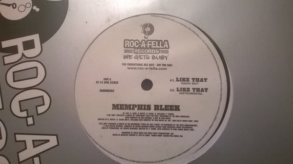 Memphis Bleek - Like That / Set It Off - Used Vinyl Record 1