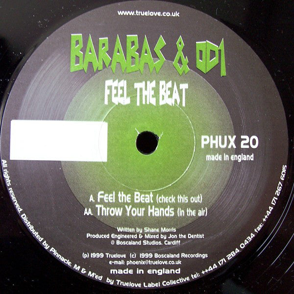 Barabas & OD1 - Feel The Beat - Used Vinyl Record 12"
