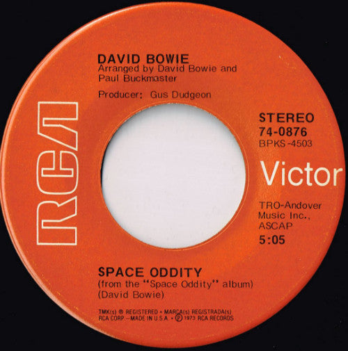 David Bowie - Space Oddity / The Man Who Sold The World - Used Vinyl Re