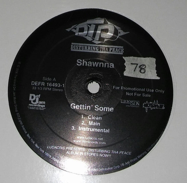 Shawnna - Gettin' Some - Used Vinyl Record 12"