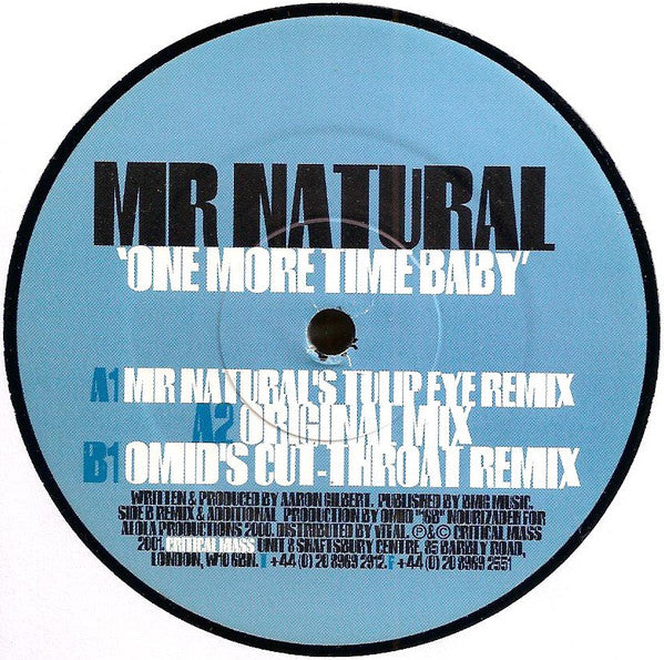 Mr. Natural - One More Time Baby - Used Vinyl Record 12"