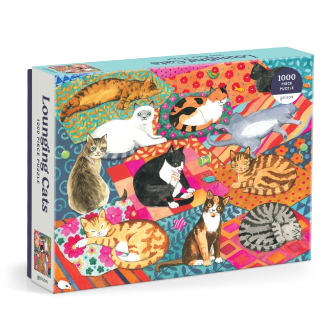 Alison Kolesar - Lounging Cats 1000 Piece Puzzle - New Jigsaw Puzzle