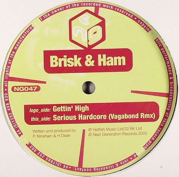 Brisk & Ham - Gettin' High / Serious Hardcore (Vagabond Rmx) - Vinyl